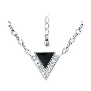 Giani Bernini Cubic Zirconia & Enamel Triangle Pendant Necklace Sterling Silver
